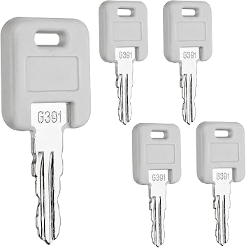 5 Pack G391 RV Keys, Replacement Keys for Campers & Trailers, Verify G391 Lock Cylinder, Compatible with Glo-Bally Linked Standard Door Locks for RVs, Campers, Trailers, and Storage Units