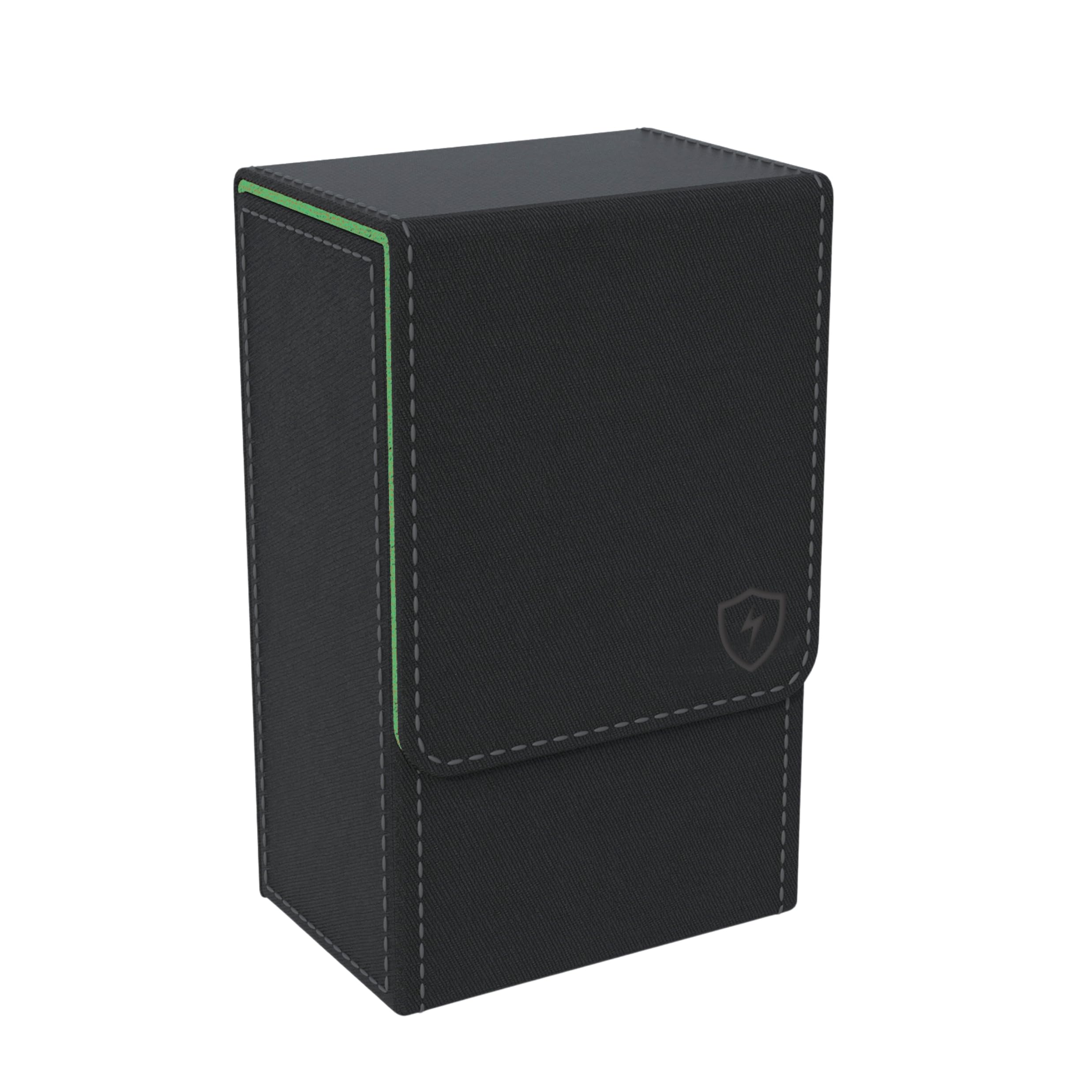 Boltquan Black Tarot Card Holder; Fold Top Case with Magnetic Lid; Fits Standard Size 5.39 x 3.38 x 2 Inches; Holds Rider Waite Tarot Deck