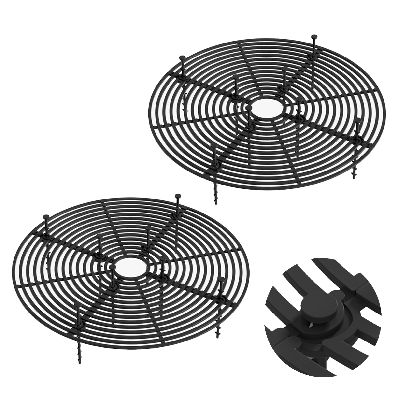 Lot de 2 grilles de protection pour pots de fleurs, chats, protection des pots de fleurs, grille de protection pour pots de fleurs, plantes victimes découpables, pour la protection des enfants et des