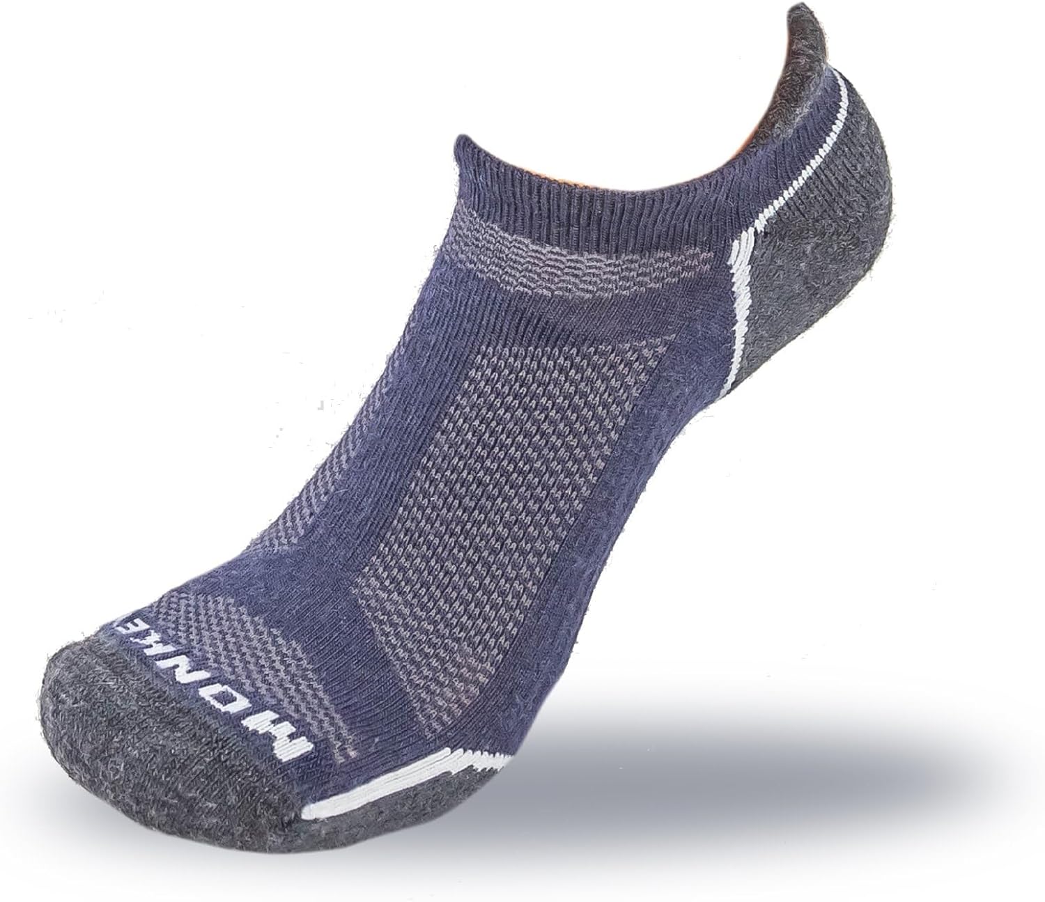 Fish Monkey SM200 Lightweight Tab - Ventilated Merino Wool Arch Compression Cushioned Heel for Men and Women