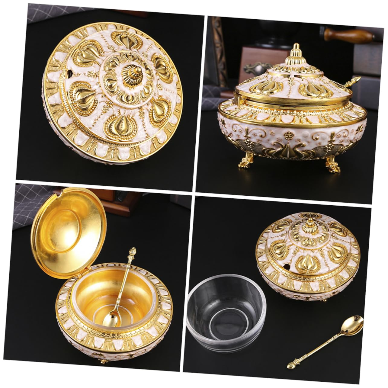 TOPBATHY Tarro De Especias Vintage Dispensador De Sal Bote Multifunción Para Condimentos