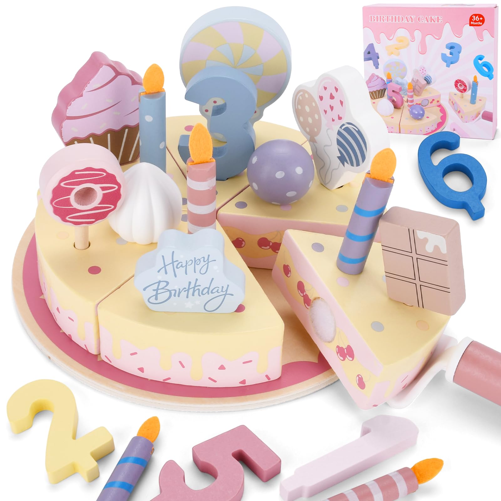 Ensemble De Jeu D'imitation Pour Enfants En Gros,Jouet Musical Avec Bougie Lumineuse,Gâteau D'anniversaire - Buy Product on