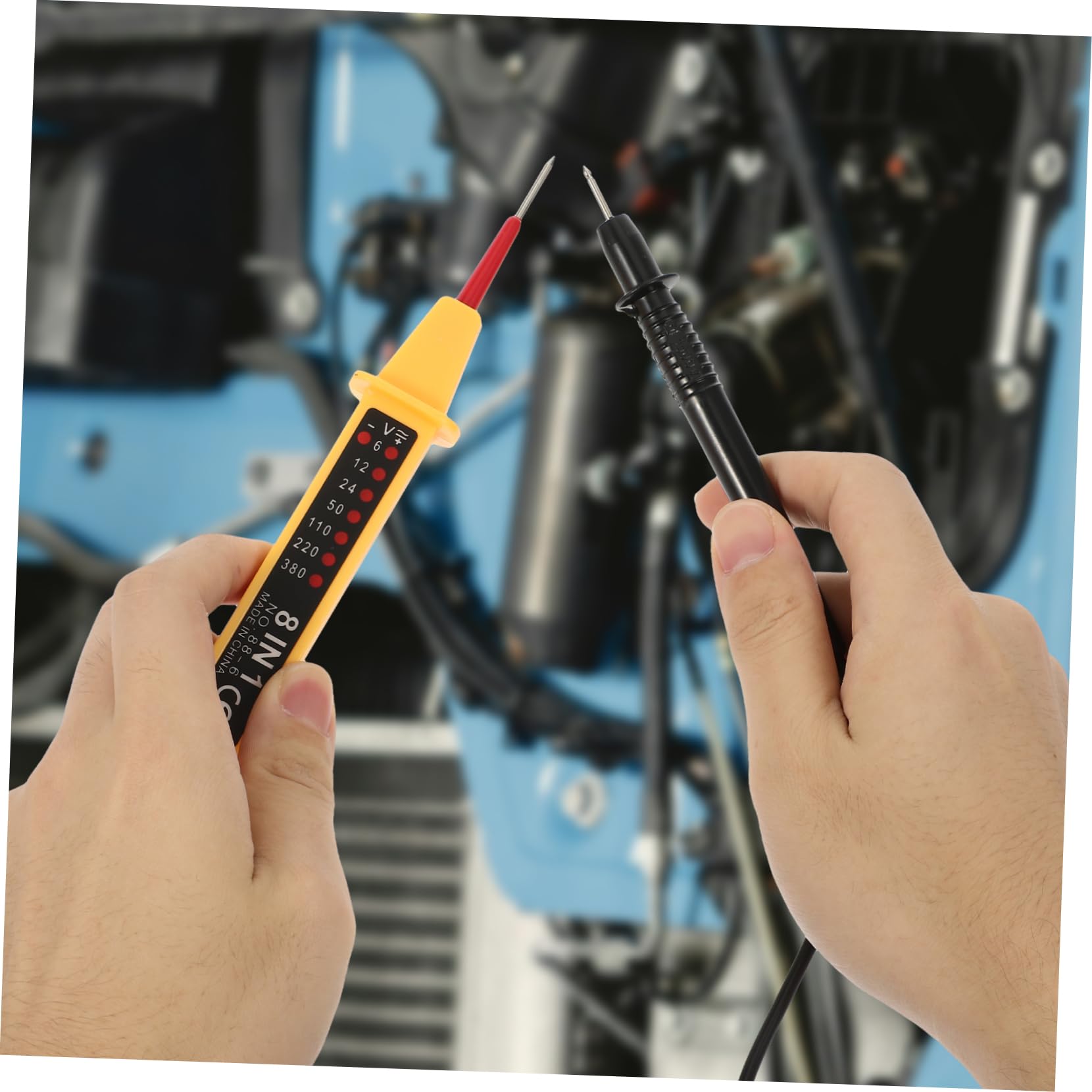 3pezzi Tester Per Auto Strumento Elettrica Multi- Per Misuratore Tensione e Continuità Facile Usare Elettriche
