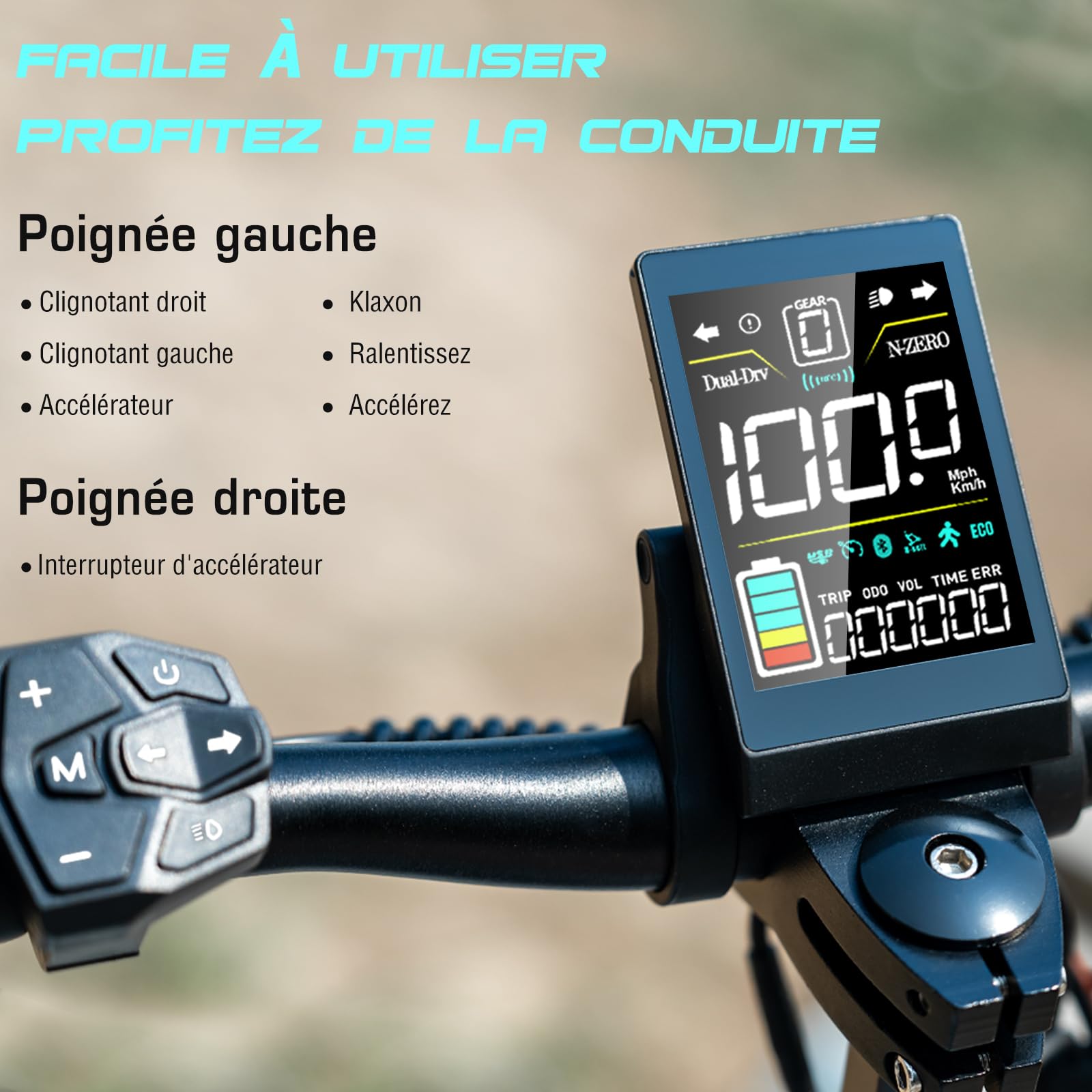 JOYOR S5-Z Trottinette Electrique Adulte Professionnelle Moteur 600W (800W Puissance Pointée) 48V 13Ah Autonomie 65km Suspension Double Pneus Tout Terrain 10 Pouces Trotinette Electrique pour Travail