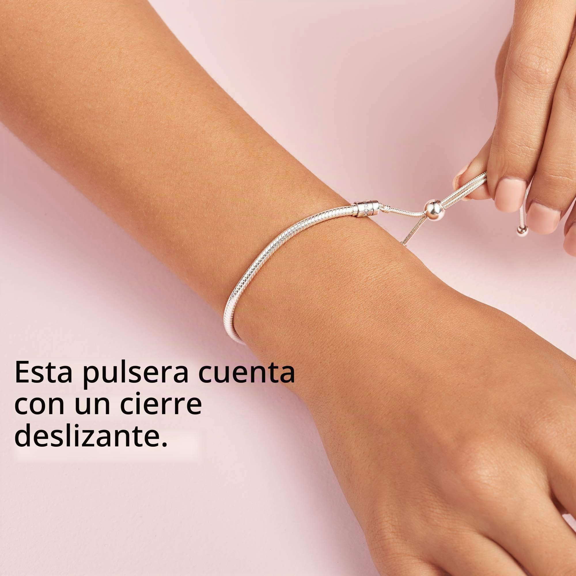 PANDORA Pulsera 597125CZ-2 Mujer Plata Moments Deslizante