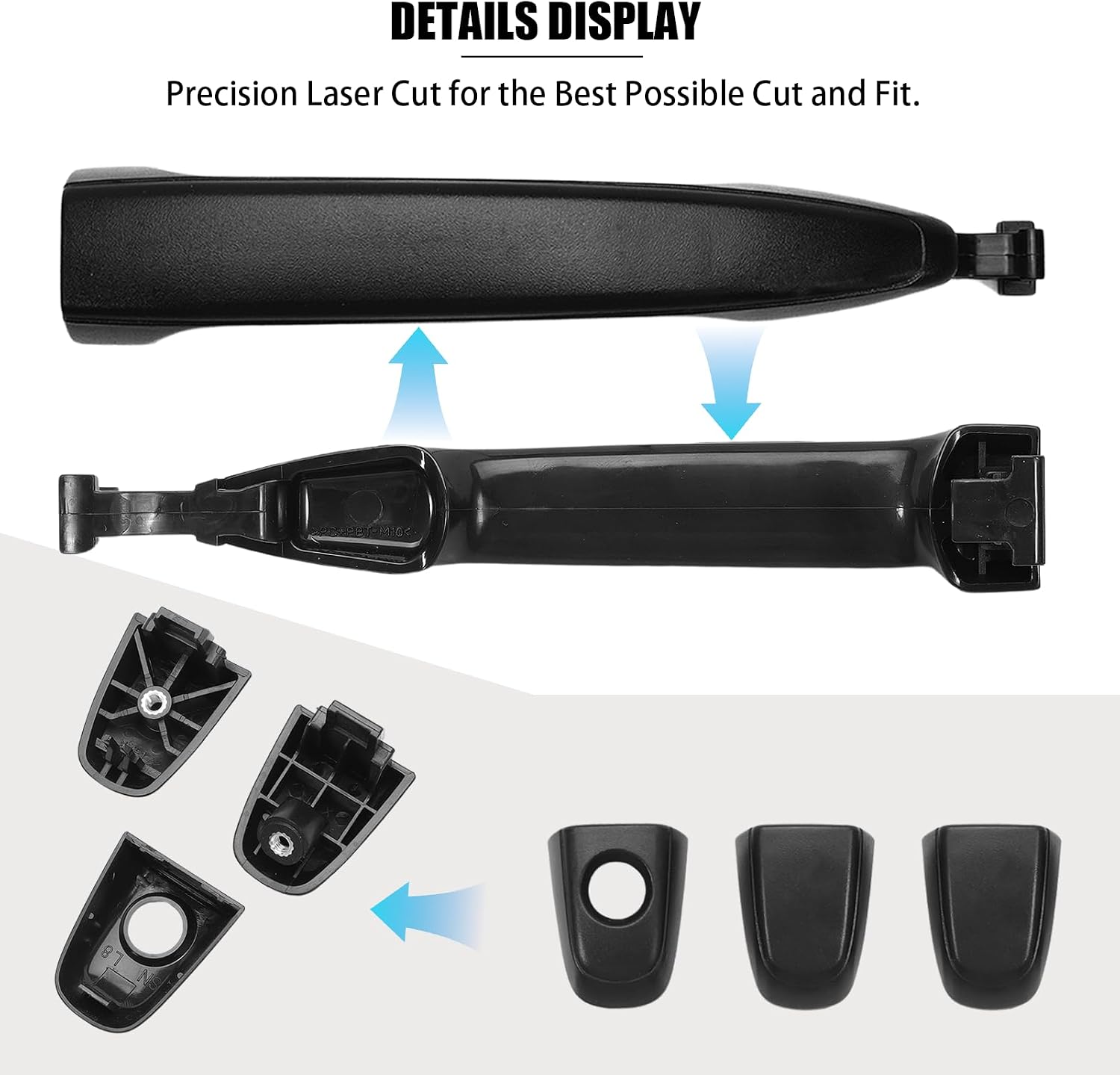 4 Pack Exterior Outside Door Handle Set for 2003-2009 4Runner, 2007-2011 Camry, 2005-2015 Tacoma, 2005-2012 Avalon, GX470 RX330 RX350 RX400h, 69211-AE010 69217-AE010