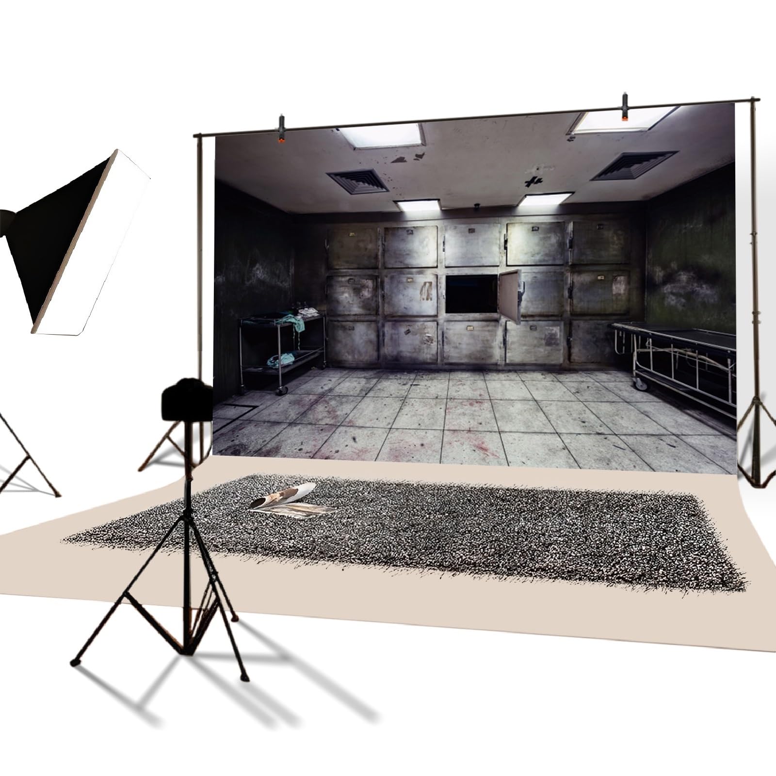 YongFoto 2,2x1,5m Vinilo Fondo de Fotografia Astronave Interior Grunge con Vista en Exoplanet Telón de Fondo Photo Booth Infantil Party Banner Niños Photo Studio Props — view 90