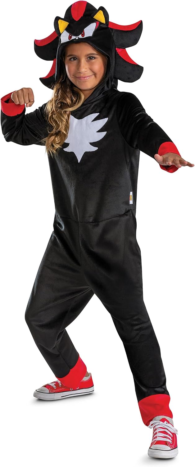 Disguise Boys' Sonic Shadow Costume for Kids, Officially Licensed Sonic the Hedgehog Halloween Costume Outfit