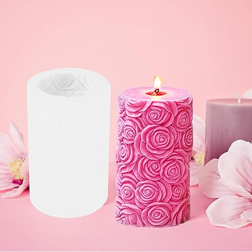 Vista 26 de Molde de vela para el día de San Valentín para hacer velas, molde de silicona 3D para fundición de resina, bricolaje yeso, arcilla polimérica