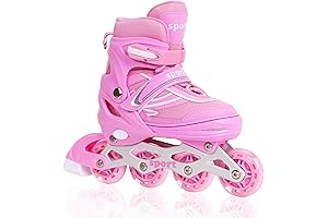 Girls Inline Skates for Kids Ages 8-12: Youth and Adult Adjustable Blades