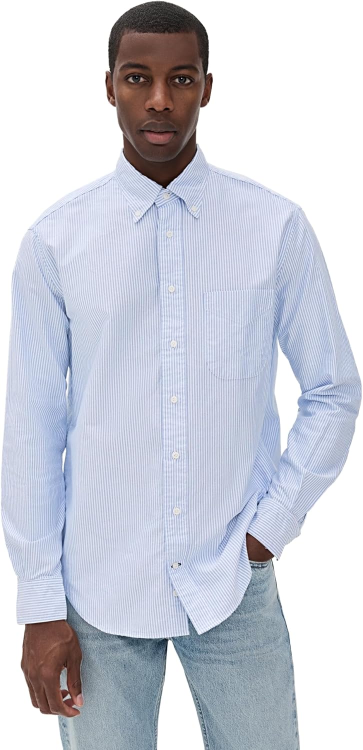 Men's Striped Oxford Shirt