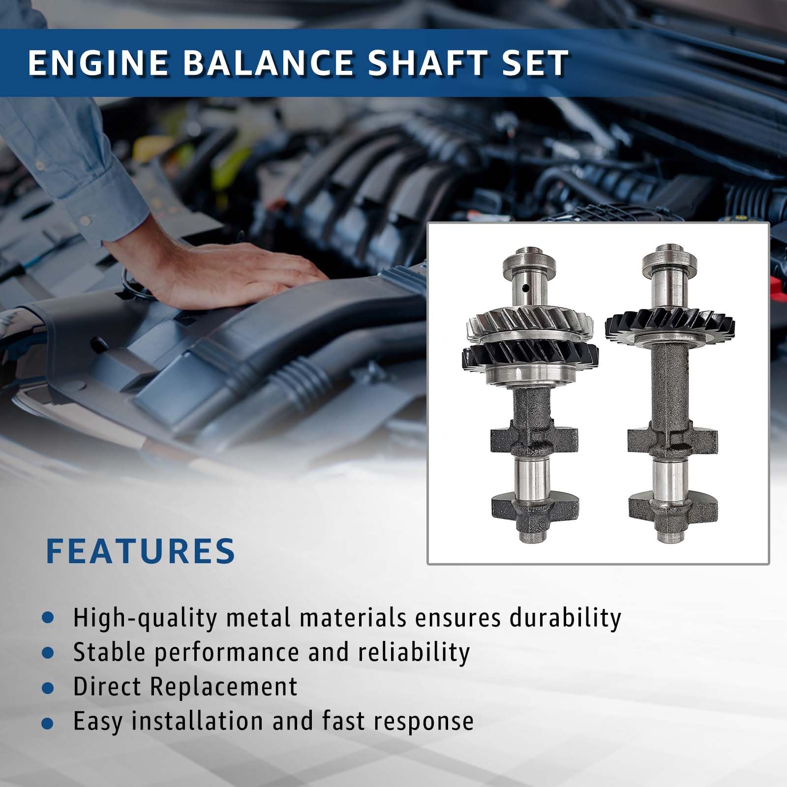 Engine Balance Shaft Set Replacement For Toyota Camry, Corolla, Matrix 2.4L 2AZ-FE Engine 13601-28021