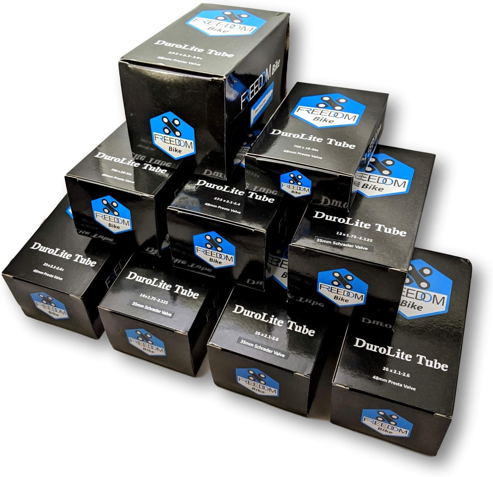 Bike tube - Choose size 12, 14, 26, 27.5, 650B, 29, 700c bike tubes - road, gravel, mountain bicycle - All tire sizes - Presta or Schrader Inner Tube - Heavy duty latex - Bike tire tube - Bicycle tube