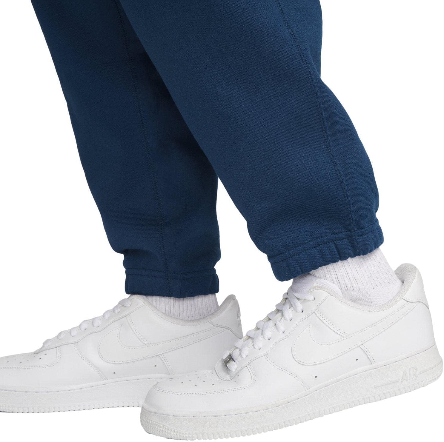 Nike Essentials Solo Swoosh Men's Heavyweight Fleece Pants Joggers (XX-Large, Valerian Blue/White)