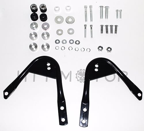 HTTMT DH003 - Kit de hardware de acoplamiento para portaequipajes desmontable de dos piezas, compatible con Harley Touring 97-08
