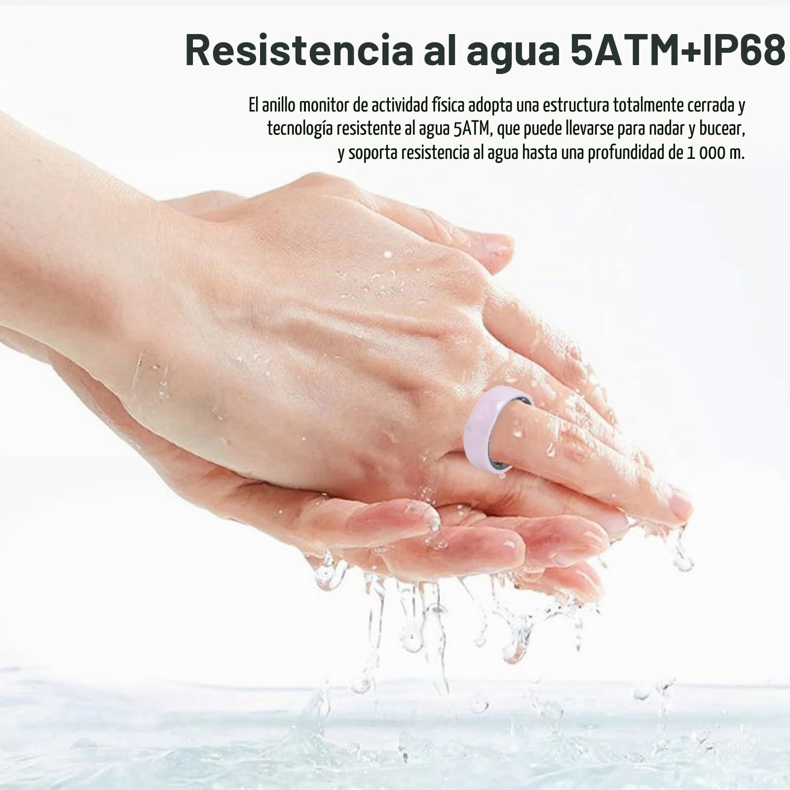 Annadue NFC Smart Ring Health Tracker para Hombres y Mujeres, Anillo de Seguimiento de Pasos Preciso con Múltiples Modos Deportivos, Resistencia Al Agua IP68, Carga Magnética, 20 MAh (7)