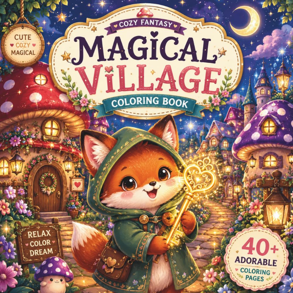 Cozy Mystery Village: Color, Search & Discover Magical Little Worlds