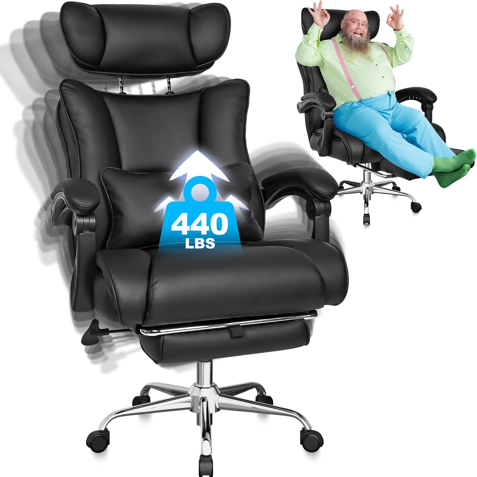 Fantasy Lab Gaming Big And Tall Gaming Chair 500 Lbs Gaming