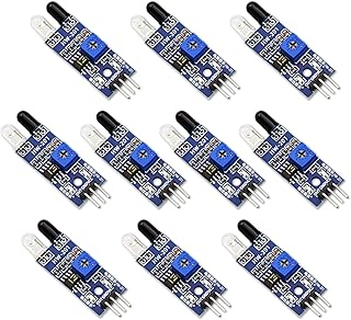 IR Infrared Obstacle Avoidance Sensor Module IR Reflective Photoelectric Distance Sensor with 3-Wire for Arduino Smart Car Robot（10Pcs）