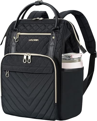 KROSER Quilted Laptop Backpack