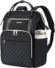 KROSER Laptop Backpack 17" Stylish Backpack Water Repellent College Casual Daypack with USB Port Travel Business Work Bag for Men/Women-Quilted | Water Repellent, College, Casual Daypack, USB Port, Travel, Business