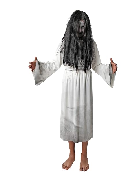 Foto 2 de 3 de Costumizate! Disfraz de Niña maldita para niños tallas diferentes Halloween (10-12)