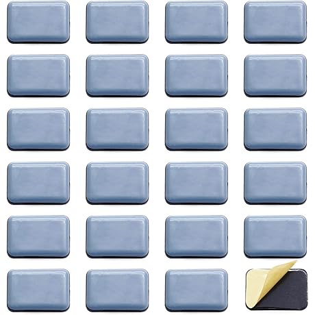 Rectangle Furniture Sliders: Self-Adhesive, Floor Protection, Easy Moving