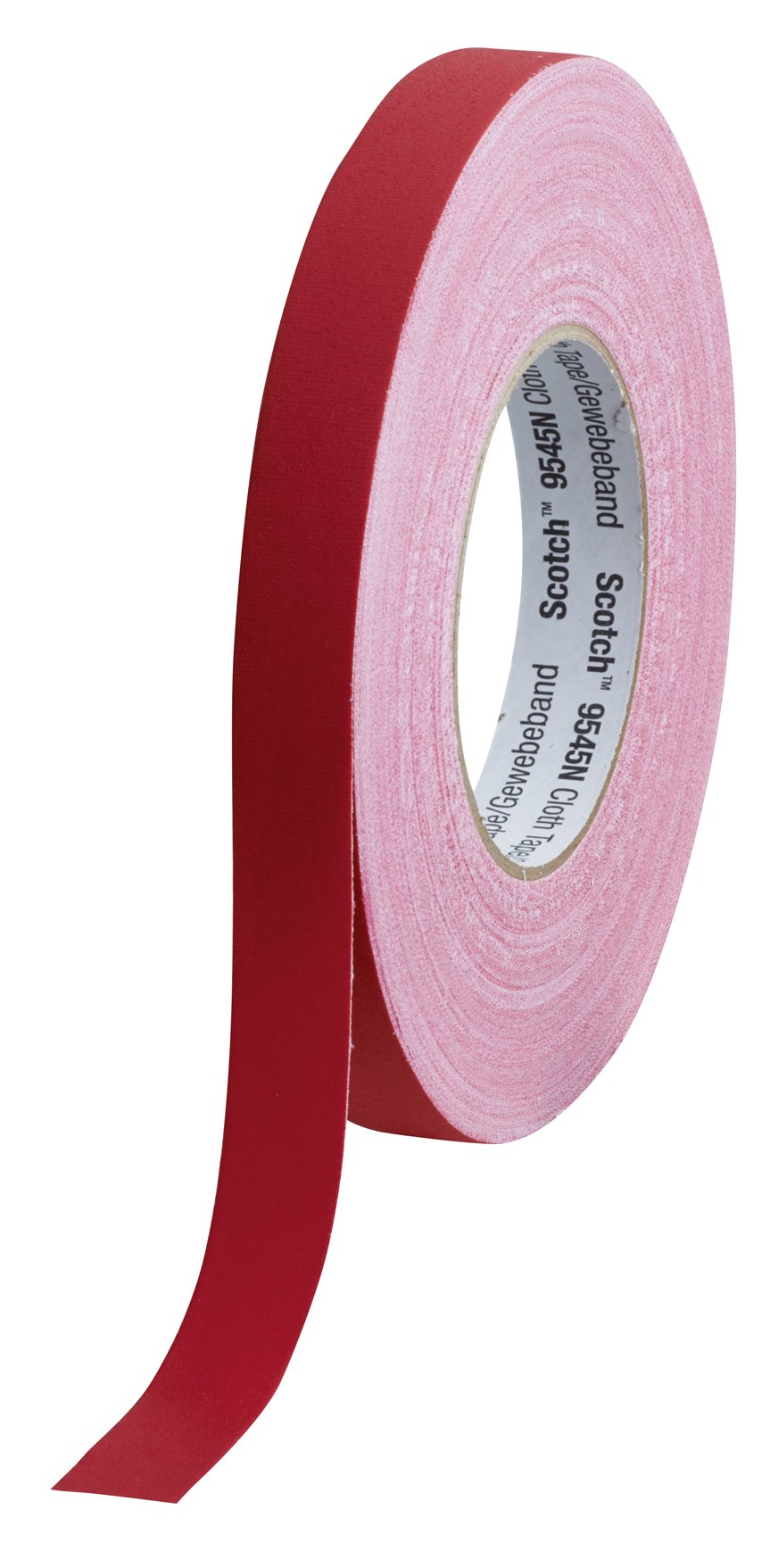 3M 9545NR19 Scotch 9545N Ruban de tissu imperméabilisé Rouge 19 mm x 50 m