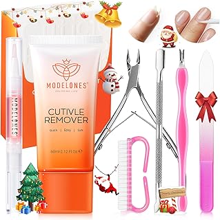 Modelones Cuticle Remover Kit - Cuticle Remover Cream & Cuticle Oil, Cuticle Care Kit w/Cuticle Trimmer Cuticle Pusher & Cuticle Nipper for DIY Nail Manicure, Removedor de Cuticula for Nail Care