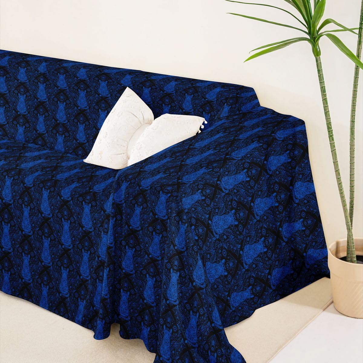 Erosebridal Gothic Boho Cat Couch Cover for Dogs