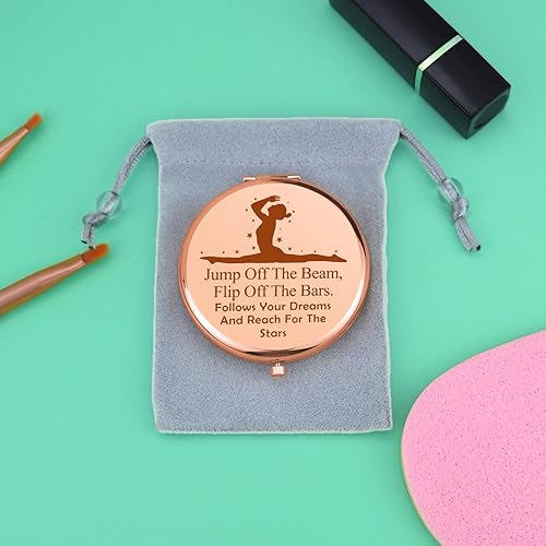 Miniatura 7 de Regalos de gimnasia para adolescentes y niñas, gimnasta, espejo de maquillaje compacto, regalo inspirador para gimnasta, entrenador de gimnasia,