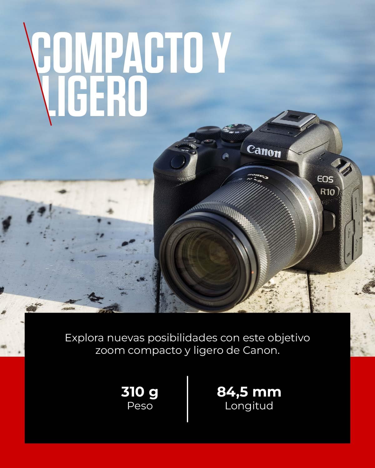 Objectif Canon RF-S 18-150 mm F3,5-6,3 IS STM Zoom Stabilisateur Optique 4,5 Vitesses Compatible EOS R
