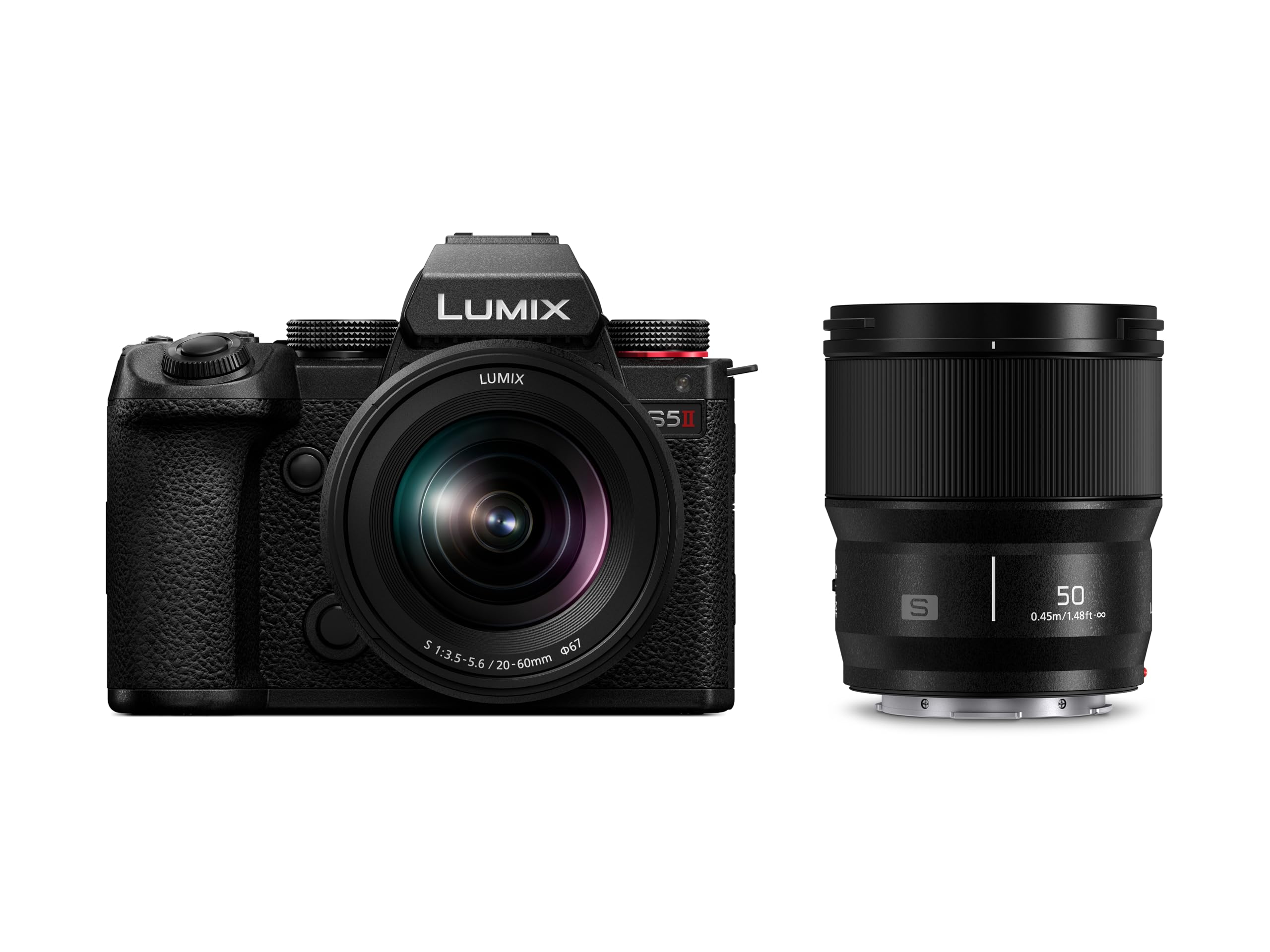 Panasonic Lumix DC-S5M2W 20-60 mm 50 mm Lens Kit