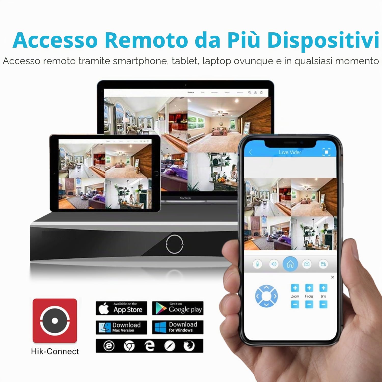 DS-7608NXI-K2/8P 8CH 4K 8 canali PoE AcuSense NVR Videoregistratore di rete Rilevamento di persone/veicoli Compatibile con telecamera IP HIK (Versione inglese internazionale senza HDD)