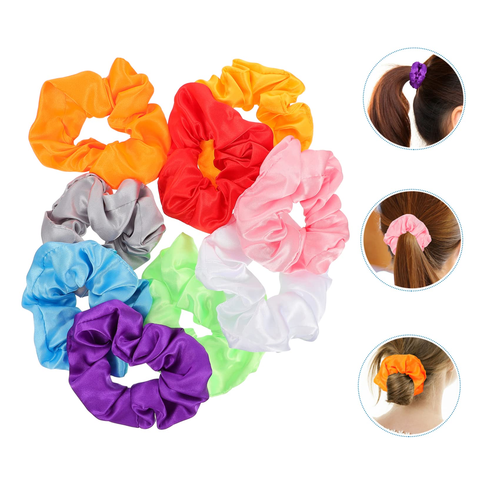 Beavorty 27piezas Led Hair Band Para Fiestas De Halloween Accesorios De Pelo Brillantes Para Niñas Coleteros Elásticos Luminiscentes