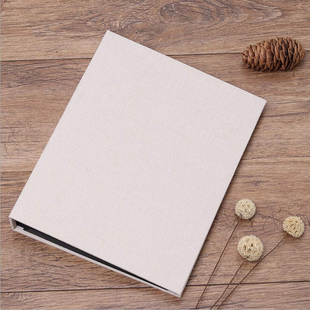 Álbum de scrapbook de 10 pulgadas creativo y recargable con 30 hojas de lino