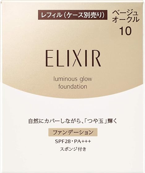 資生堂ジャパン (SHISEIDO JAPAN) エリクシール つや玉ファンデーション T (レフィル) 香料フリー ベージュオークル10 10gの商品画像