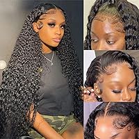 Vista 8 de Yuzhou Grace Pelucas de encaje HD 5x5 de cabello humano con cierre de encaje sin pegamento, pelucas de cabello humano previamente desplumadas