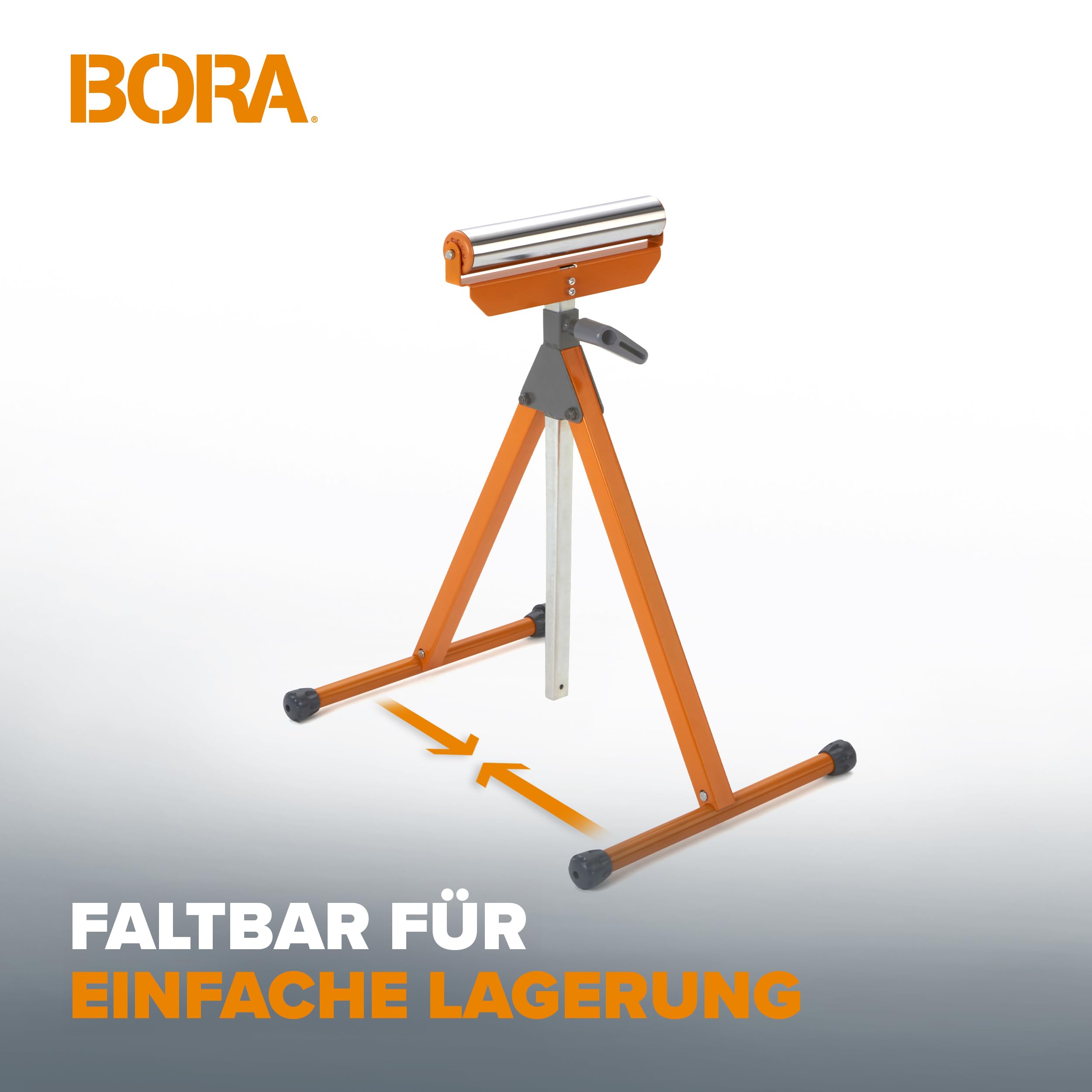 BORA Portamate PM-5090 Rollenstütze mit 29,8 cm Kugellager, verstellbar, Stahlrolle