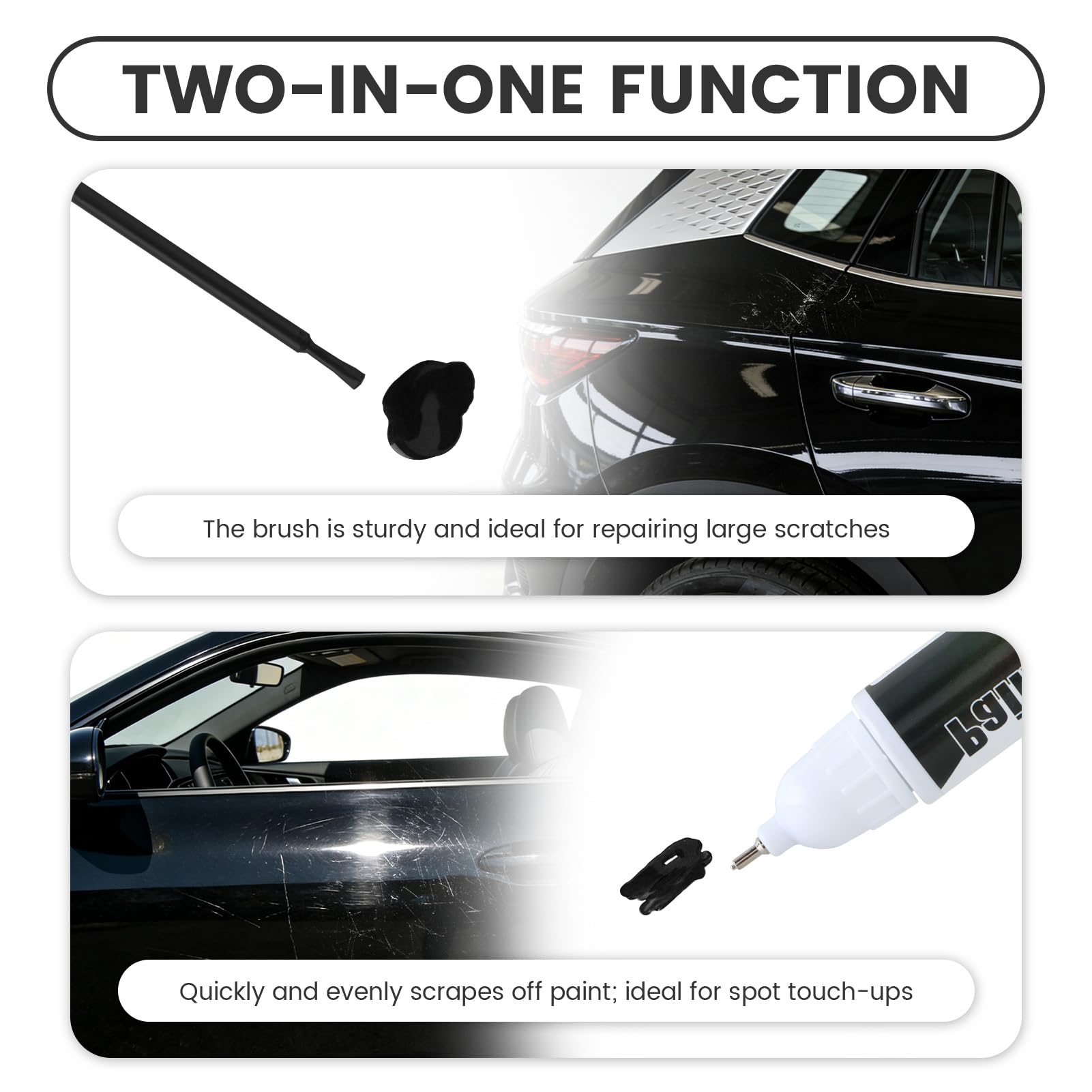 2 sztuki LC9Z Black Magic Car Repairer Crash Car dla VW/Volkswagen | 2 w 1 naprawa pióra do naprawy samochodów, usuwanie zadrapań samochodowych, naprawa zadrapań i odprysków