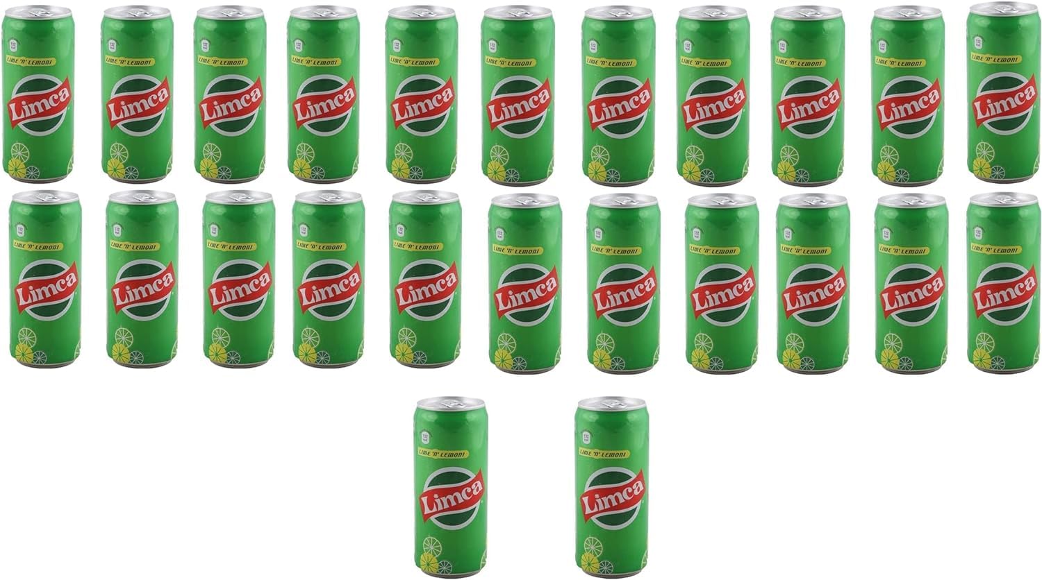 Limca Bevanda Gassata al Limone e Lime 24 x 330 ml | Bibita analcolica frizzante dal gusto agrumato intenso | Rinfrescante e dissetante | Da gustare ben fredda mit Kajal Sticker