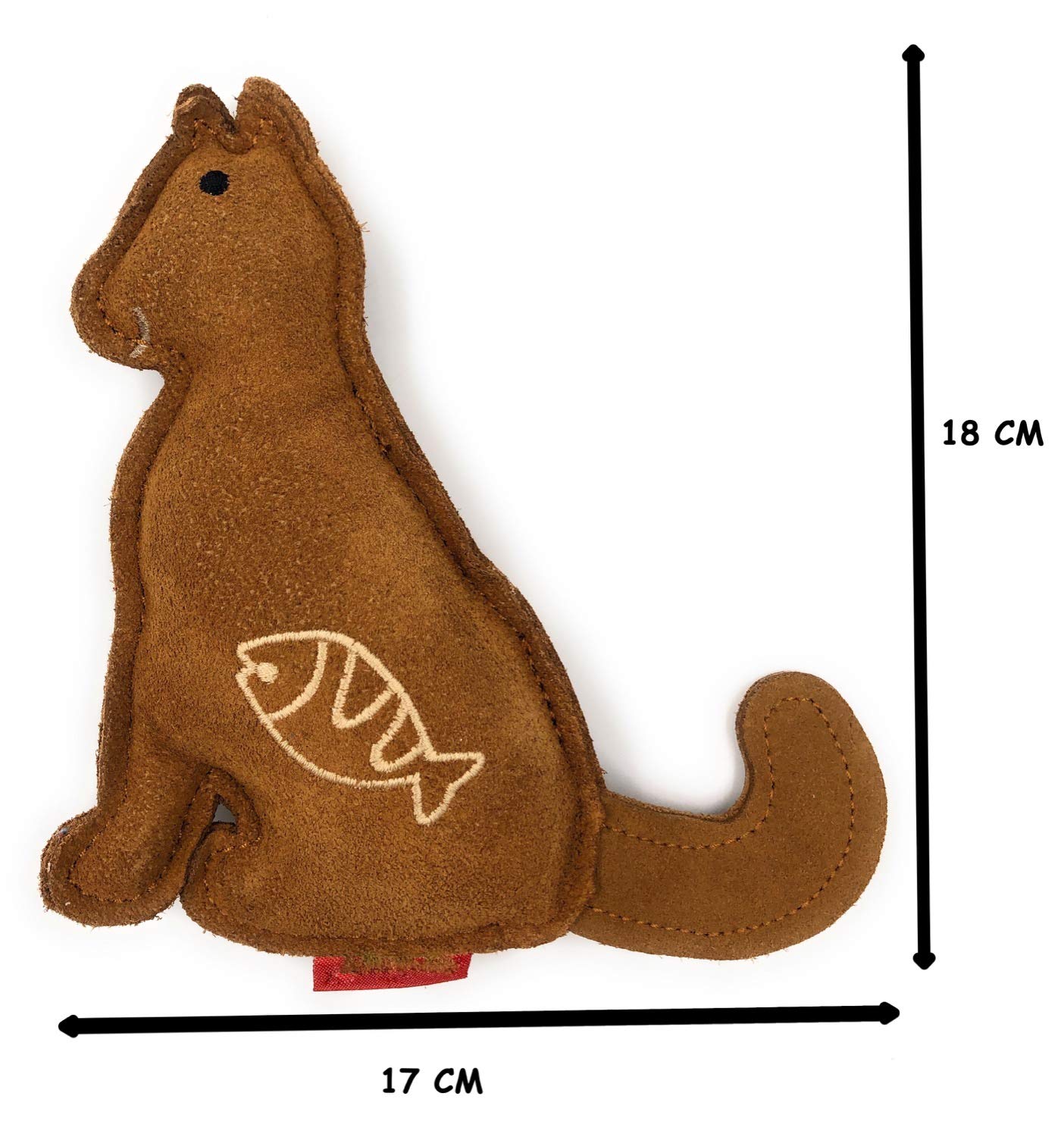 24x7 eMall Toys for Dogs, Dog Chew Toy, Durable Puppy Squeaky Dog Toys, Durable Leather Material with Squeaker Inside 2 Squeakers Leather Dog Toys for Small and Medium Dogs (Squirrel) 1