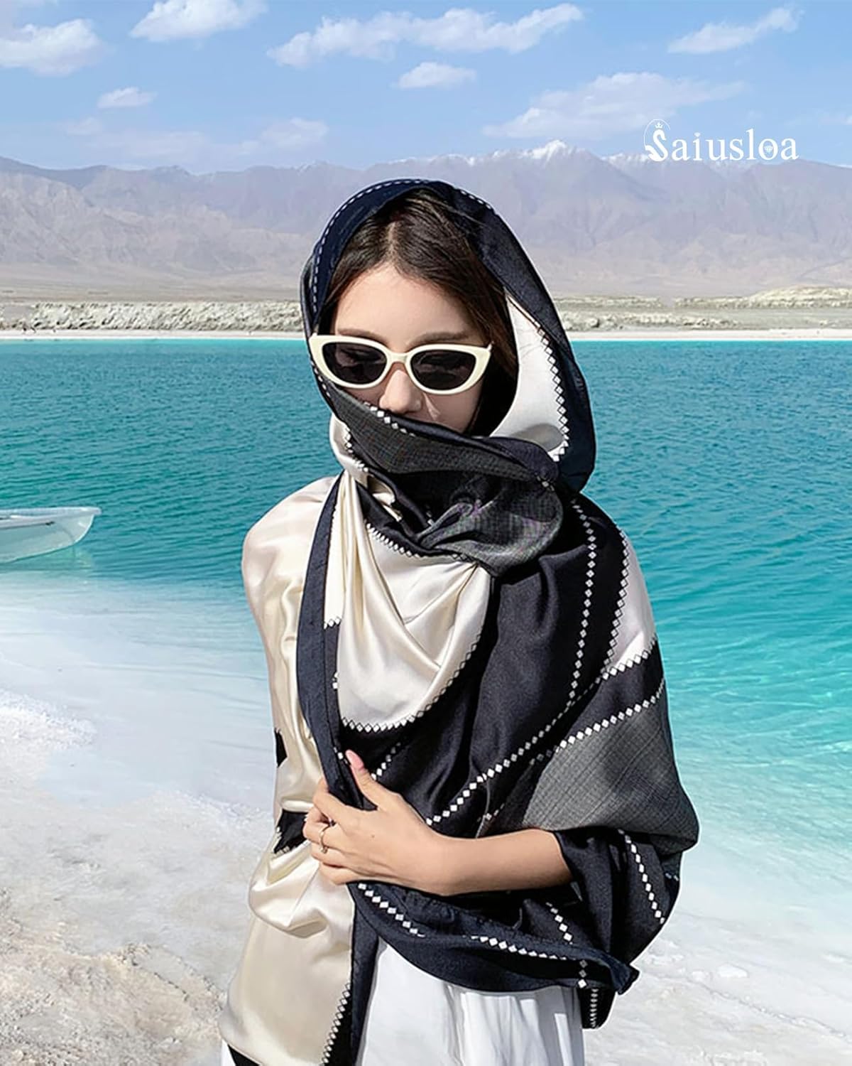 Dress Scarves Shawl Wraps Long Silky Scarf for Women Dressy Fashion Lightweight for Decorative Formal Evening Gowns - Image 6