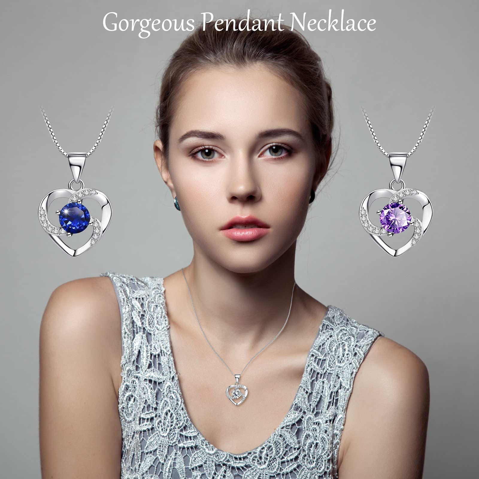 Rosa Eterna Confezione Regalo con Collana per Donna, San Valentino, Anniversario, Compleanno