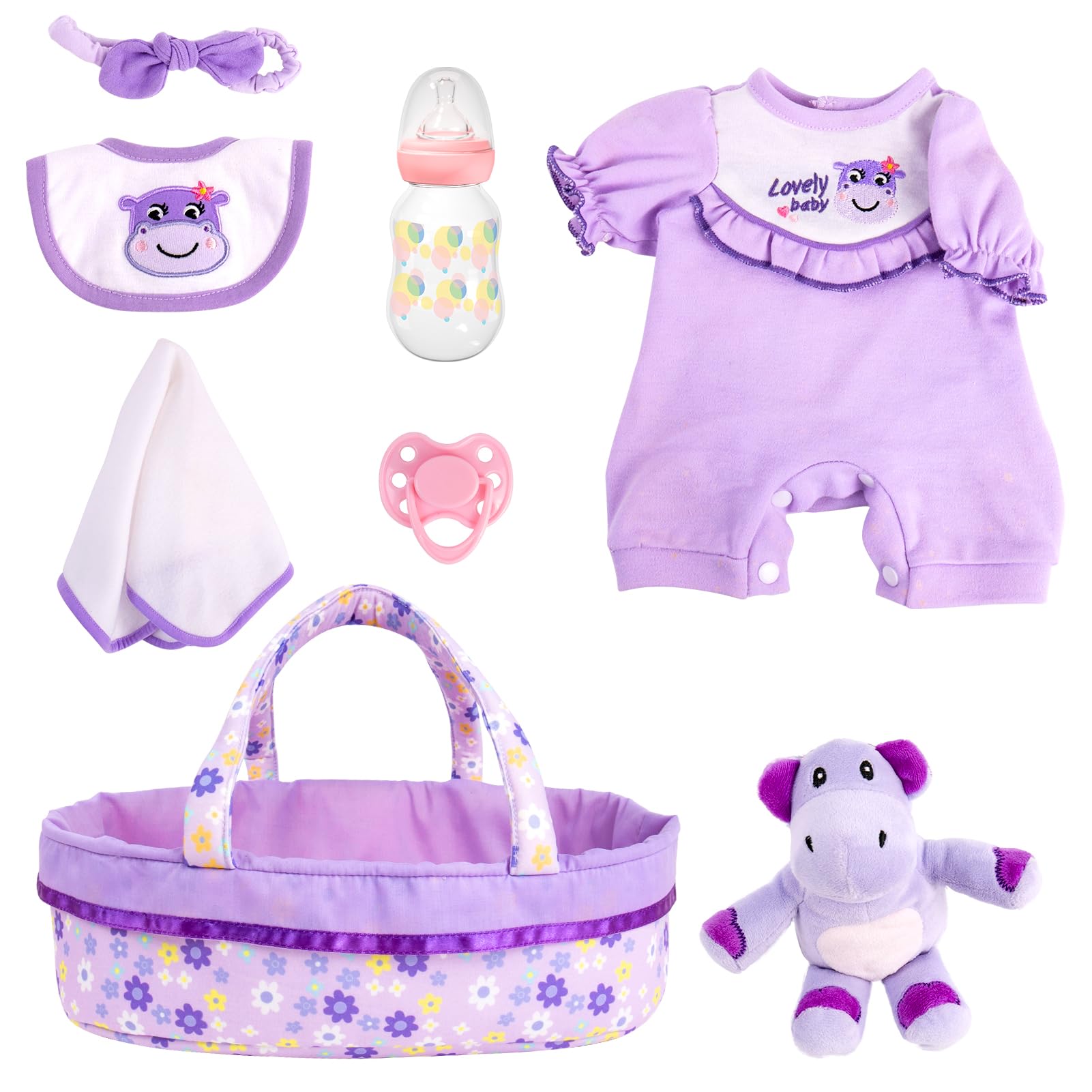 Amazon.com: Aori 8 Pcs Reborn Baby Dolls Clothes with