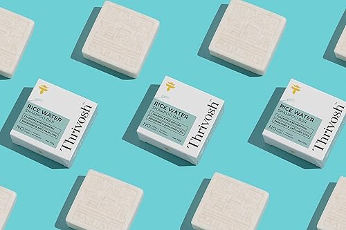 Miniatura 7 de Thrivosh Barra de champú de agua de arroz, champú y acondicionador para todo tipo de cabello, hecha con agua de arroz Longsheng, coco, manteca de