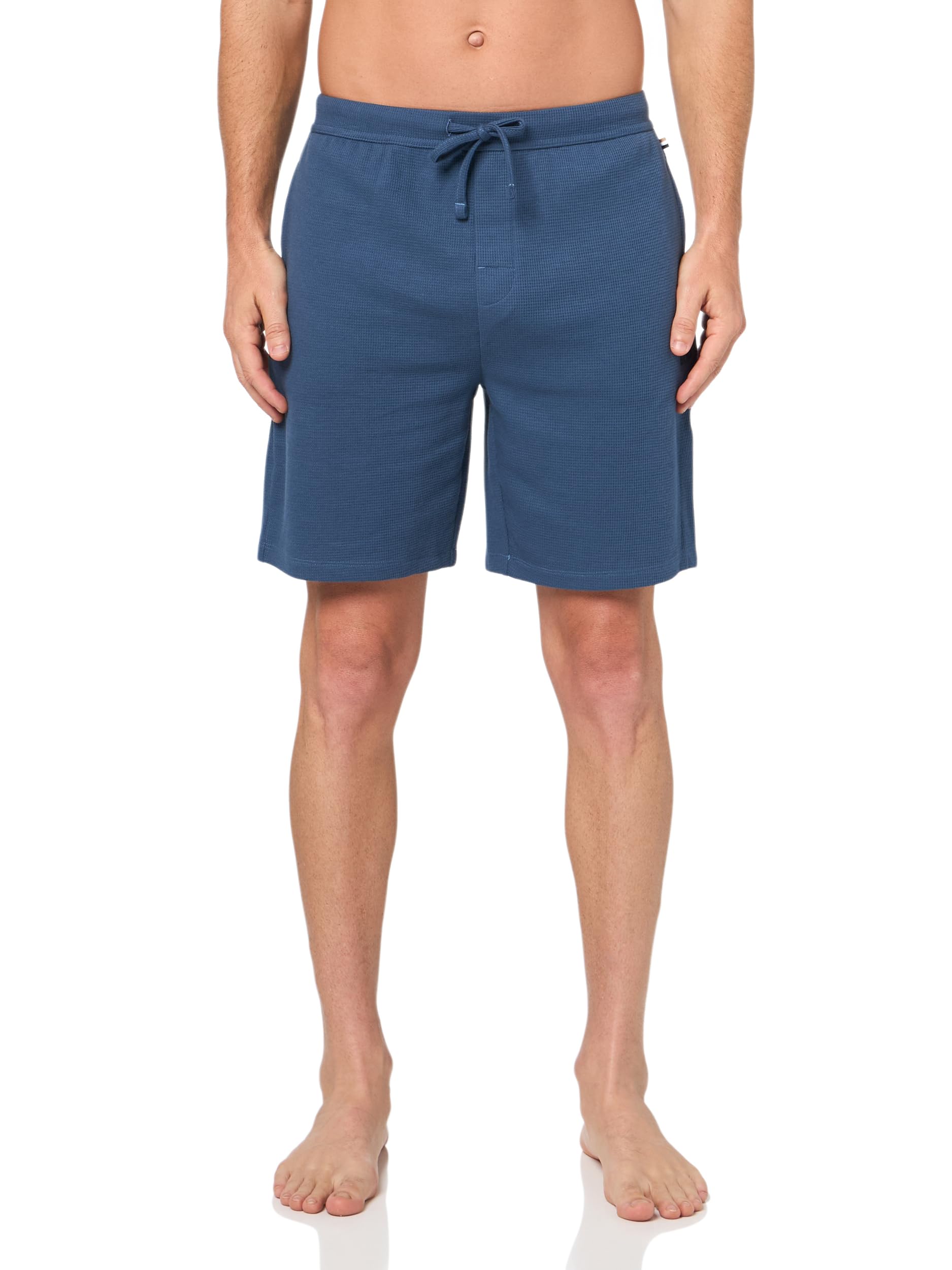 BOSS Men's Waffle Contrast Logo Lounge Shorts