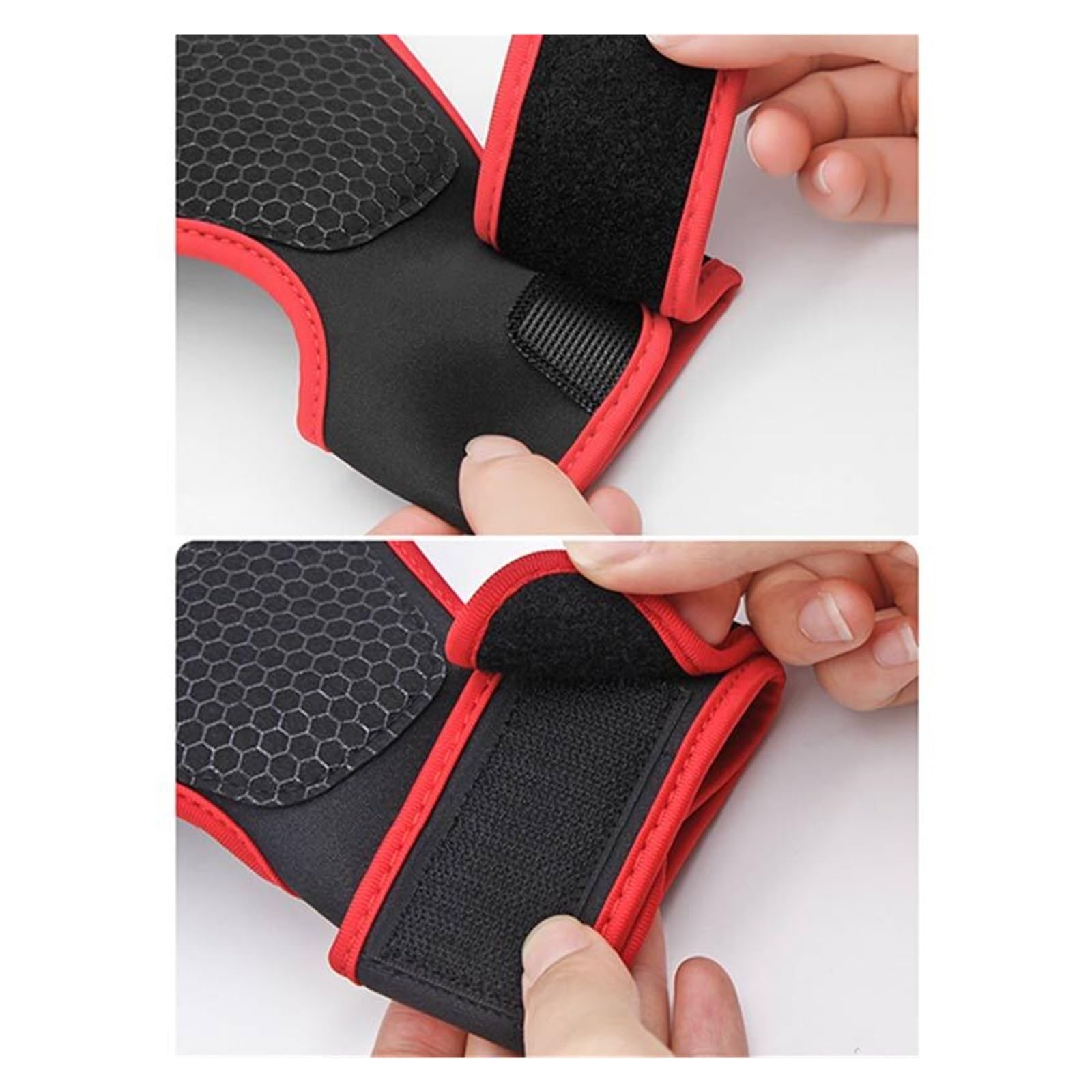 Guanti Palestra Guanti da allenamento for sollevamento pesi con mezze dita Protezione antiscivolo in silicone for il palmo della mano con supporto for il polso e protezione for il palmo del manubri(Bl
