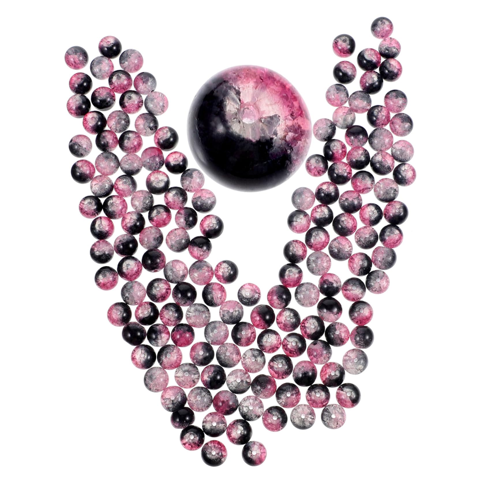 Angoily 750 Piezas Abalorios de Redondos para Pulseras DIY Manualidades Joyería Accesorios para Hacer Collares y Guirnaldas