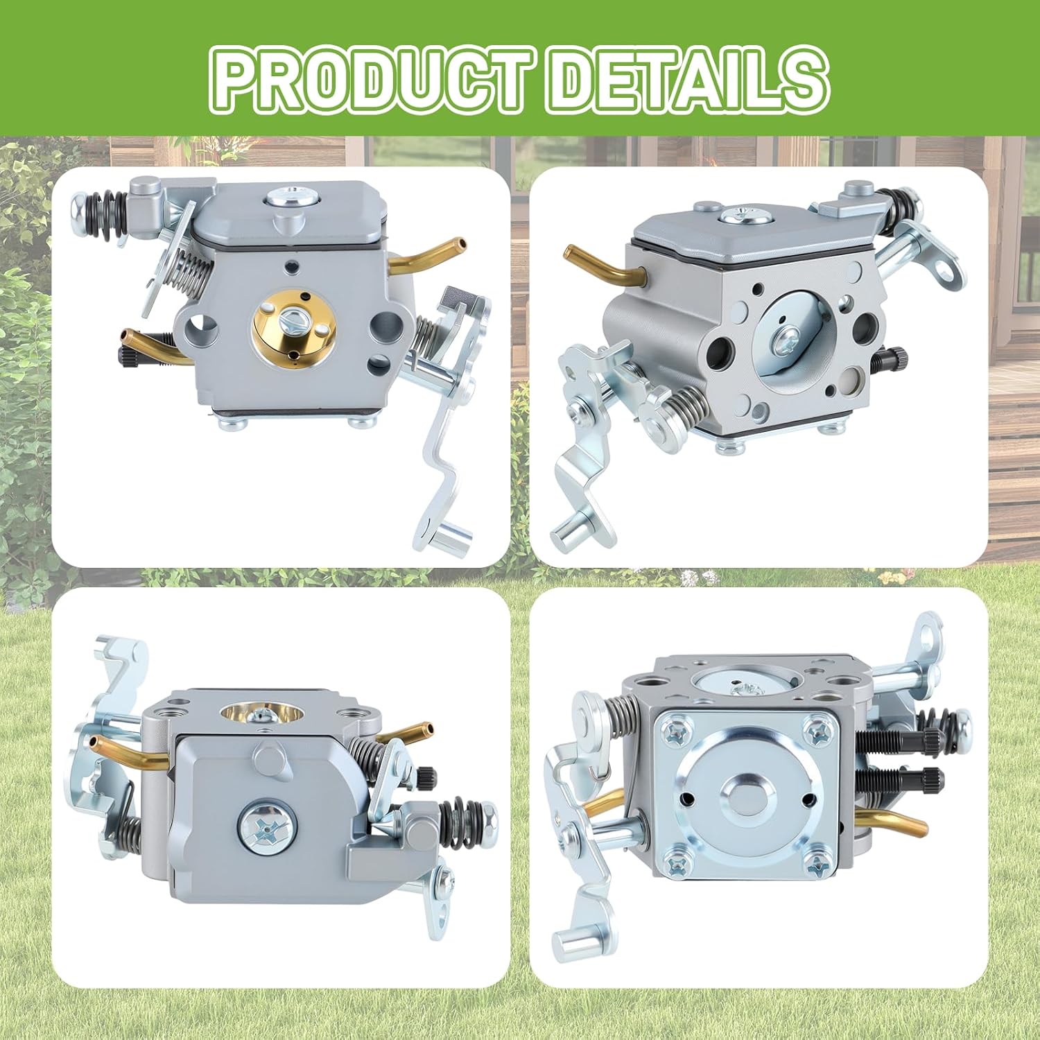 PP5020AV Carburetor for Poulan PP4818A PP5020 PP5020AVX for Zama C1M-W47 for Craftsman 358.350980 358.350981 358.350982 Chainsaw Carb with Spark Plug Fuel Line #573952201 573 95 22-01